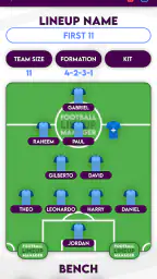 Football Lineup Manager screenshot