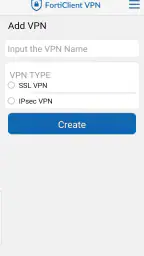 FortiClient VPN screenshot