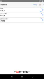 FortiToken Mobile screenshot