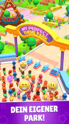 Freizeitpark Idle Tycoon Spiel screenshot