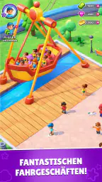 Freizeitpark Idle Tycoon Spiel screenshot