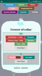 Frizor - Gefrierschrank-App screenshot