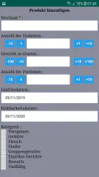 Frizor - Gefrierschrank-App screenshot