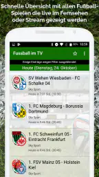 Fussball im TV live screenshot