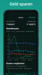 Gasverbrauch app, Zählerstände screenshot