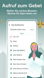Gebetszeiten, Azan und Qibla screenshot