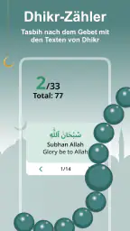 Gebetszeiten, Azan und Qibla screenshot