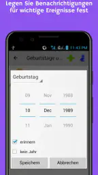 Geburtstage und Ereignisse screenshot