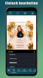 Geburtstagseinladung screenshot