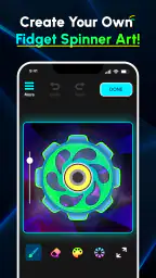 Glow Finger Spinner Art App screenshot