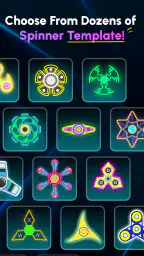 Glow Finger Spinner Art App screenshot