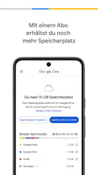 Google One screenshot