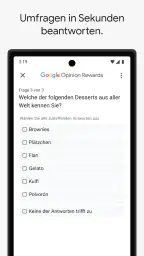 Google Umfrage-App screenshot
