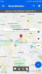 GPS-Koordinatenkarte screenshot