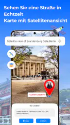 GPS Satellit Erde Karte Sicht screenshot