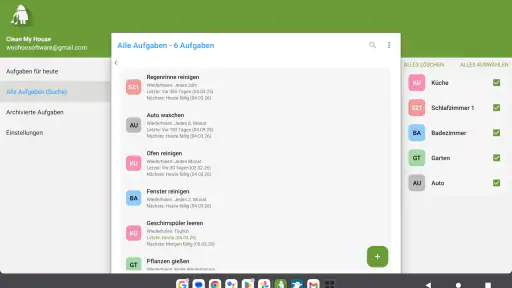 Haus putzen: Aufgaben screenshot