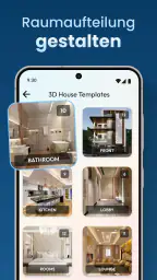 Hausentwurfsplan 3D-App screenshot