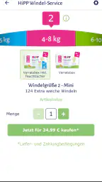 HiPP App screenshot