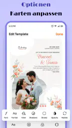 Hochzeitseinladung App screenshot