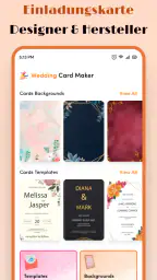 Hochzeitseinladung App screenshot