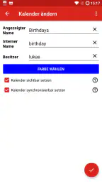 iCal Import/Export CalDAV screenshot