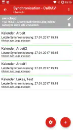 iCal Import/Export CalDAV screenshot