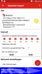 iCal Import/Export CalDAV screenshot