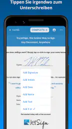 JetSign PDF unterschreiben screenshot
