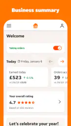 Just Eat Takeaway Partner Hub screenshot