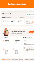 Just Eat Takeaway Partner Hub screenshot