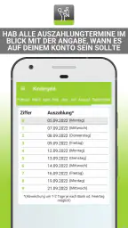 Kindergeld Auszahlungstermine screenshot