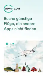 Kiwi.com – billig Flüge buchen screenshot