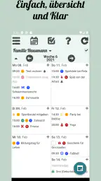 Klender, Familienagenda screenshot