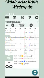 Klender, Familienagenda screenshot
