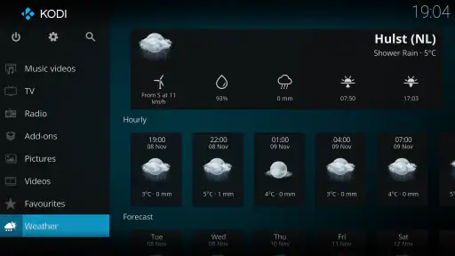 Kodi screenshot