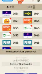 Ladefuchs: EV Strompreise screenshot
