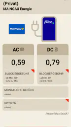 Ladefuchs: EV Strompreise screenshot