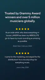 LANDR - Master & Release Music screenshot