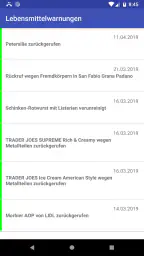 Lebensmittelwarnung screenshot