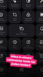 Lensa: Bildbearbeitung, Filter screenshot