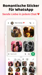 Liebessticker Kuss WASticker screenshot