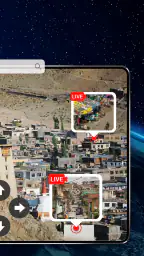 Live-Erdkarte: Satellit Blick screenshot