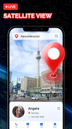 Live-Erdkarte: Satellit Blick screenshot