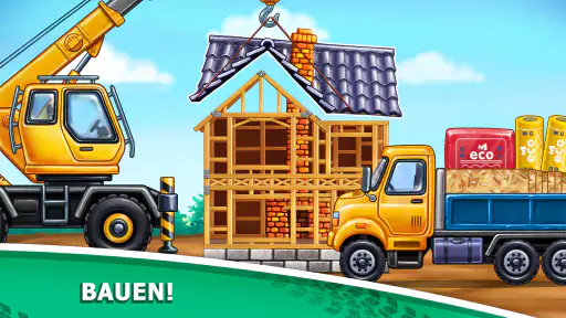 LKW kinderspiele Hausbau für 3 screenshot