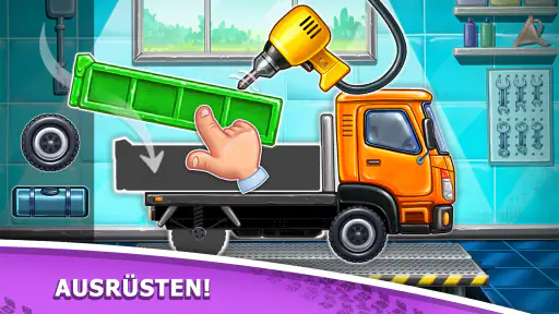 LKW kinderspiele Hausbau für 3 screenshot