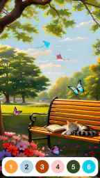 Malen mit Zahlen Färbung Spiel screenshot