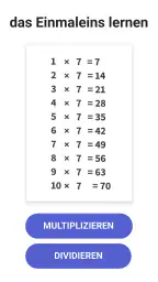 Mathe Kopfrechnen: 1x1 Rechnen screenshot