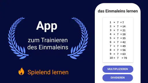 Mathe Kopfrechnen: 1x1 Rechnen screenshot