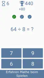 Mathe Spiele - Kopfrechnen screenshot