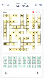 Mathematik-Puzzles - Crossmath screenshot
